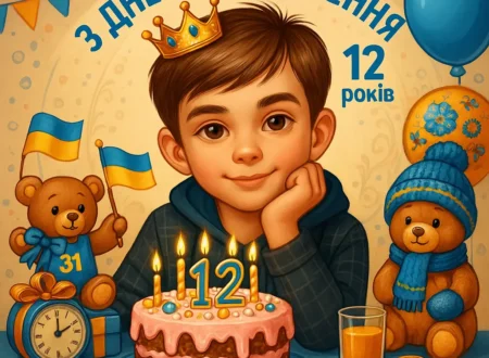 з днем народження 12 років хлопчику